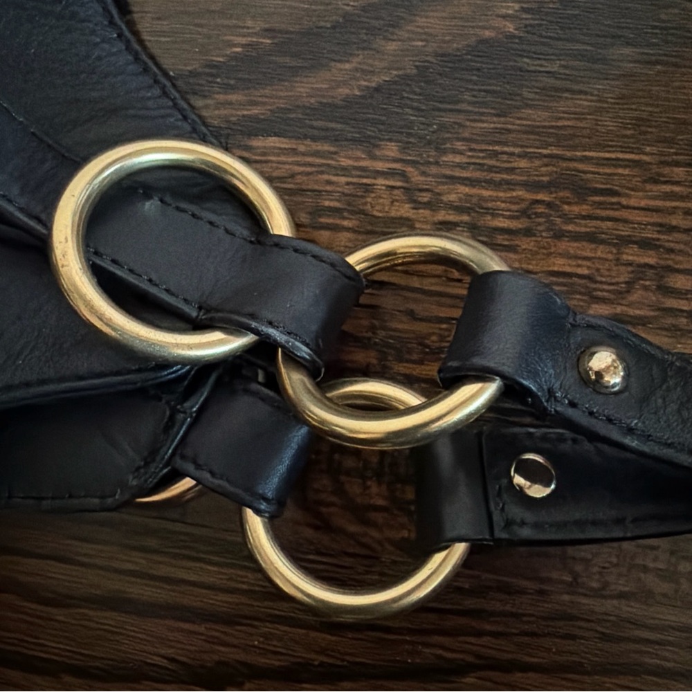 Cole Haan Black Leather Shoulder Bag - Picture 9 of 16